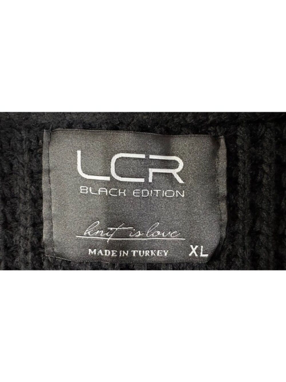 LCR Black Edition Knit Toggle Shawl Collar Cardigan sz XL color Black NWT $125 - Picture 2 of 12